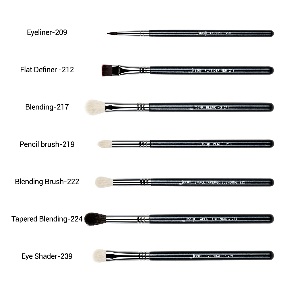 Набор кистей для макияжа Jessup 7 шт./компл. профессиональные косметические кисти
