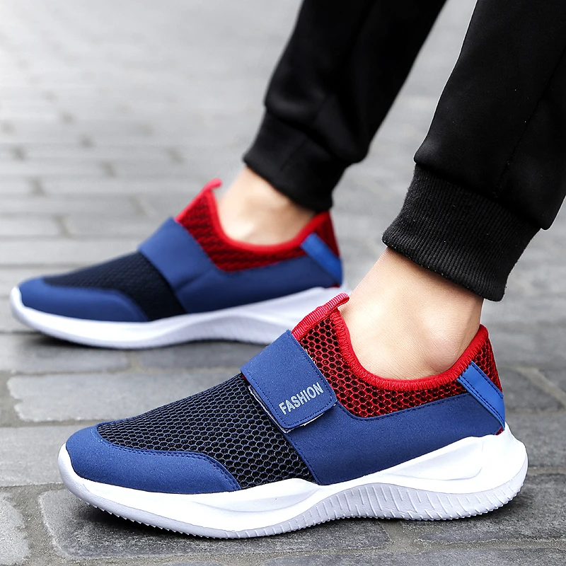 2020 Man Sneakers Outdoor flat Walking Shoes Mesh Breathable Sport Running Fashion Soft Men's Casual Plus Size 46 |