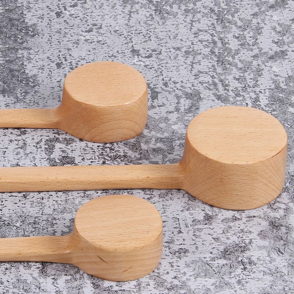 

High Quality Natural Wooden Long Handle Kitchen Coffee Scoop Kitchen Home Supplies Seasoning Spoon Kitchen Tool