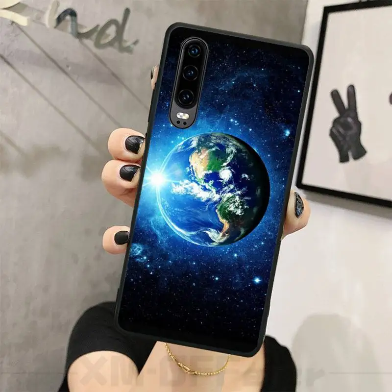 

Earth In Space Phone Case For Huawei P20 P30 P40 Pro Mate 20 30 Pro Lite Nova 3I Cases Cover For Huawei P20 Case