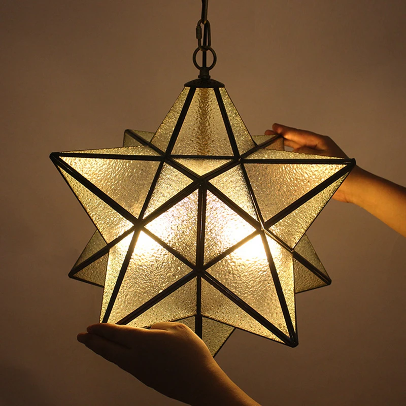 

American Vintage Ceiling Lights Glass Shade Living Room Bedroom Dining Room Coffee Bar Ceiling Lamp Home Lighting Fixtures