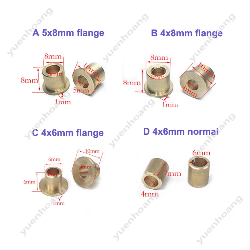 10 шт медная втулка для вала 4 м