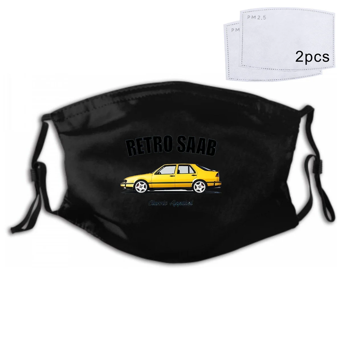 

mens new arrival summer style saab 9000 mask retro saab classic car swedish modified funny masks for men 2020 high quality PM2.