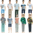 Высококачественная Мужская одежда, повседневная одежда, футболка, блузка, брюки, Одежда для куклы Барби, друзья Кен, аксессуары, игрушки