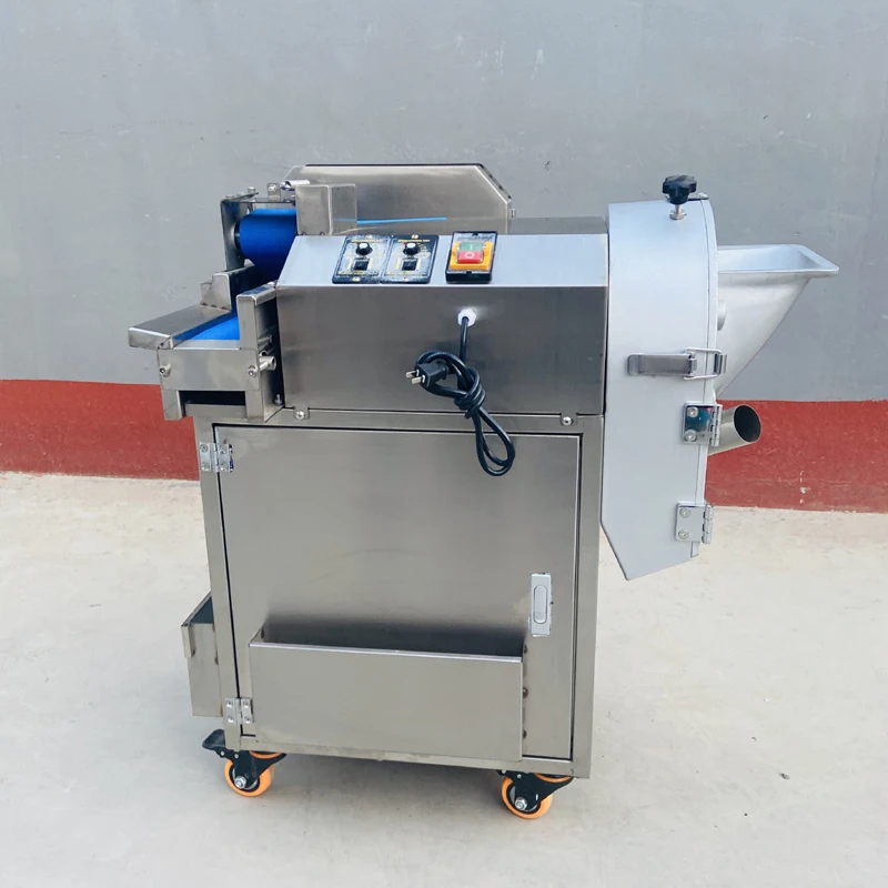 

Stainless Steel Vegetable Cutting Machine Electric Slicer Cabbage Chilli Celery Scallion Shredder Dicing Machine Commercial