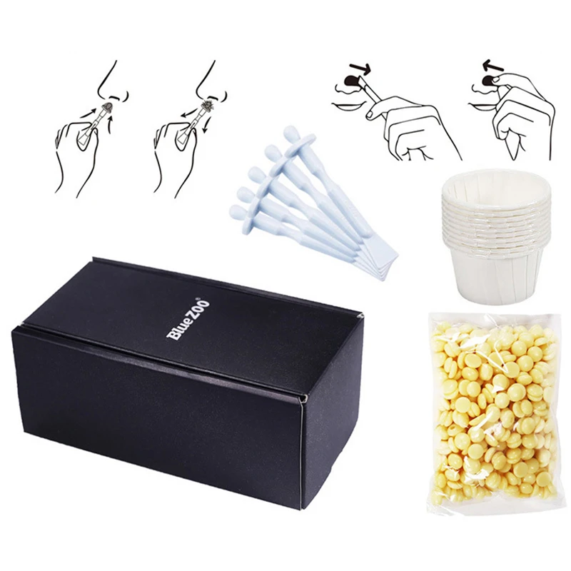 

Nose Hair Removal Effective and Safe Nose Hair Removal Set Depilatory Kit Nose Facial Hair Trimmer Cleaning Tool