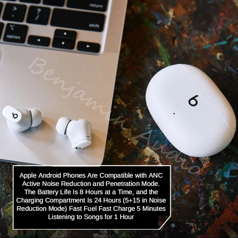 Наушники-вкладыши Bluetooth 5 1 Hi-Fi активное шумоподавление | Электроника