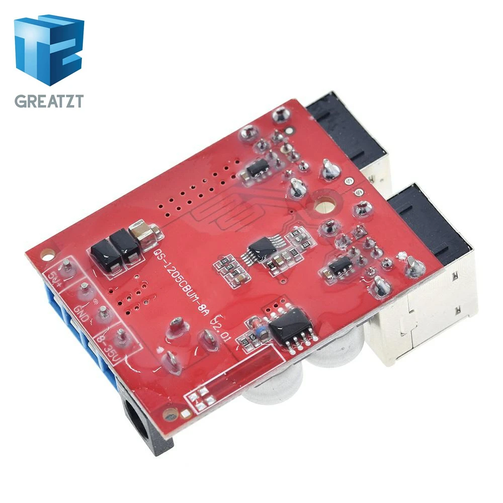 GREATZT DC модуль зарядки автомобиля 8 В 35 5 в 8А разгерметизации питания 4 порта USB