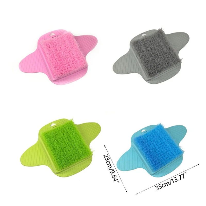 

Plastic Bath Shower Foot Brush Scrubber Bath Shoe Feet Massage Slippers Brush Scrub Exfoliating Spa Shower Remove Dead Skin G99E