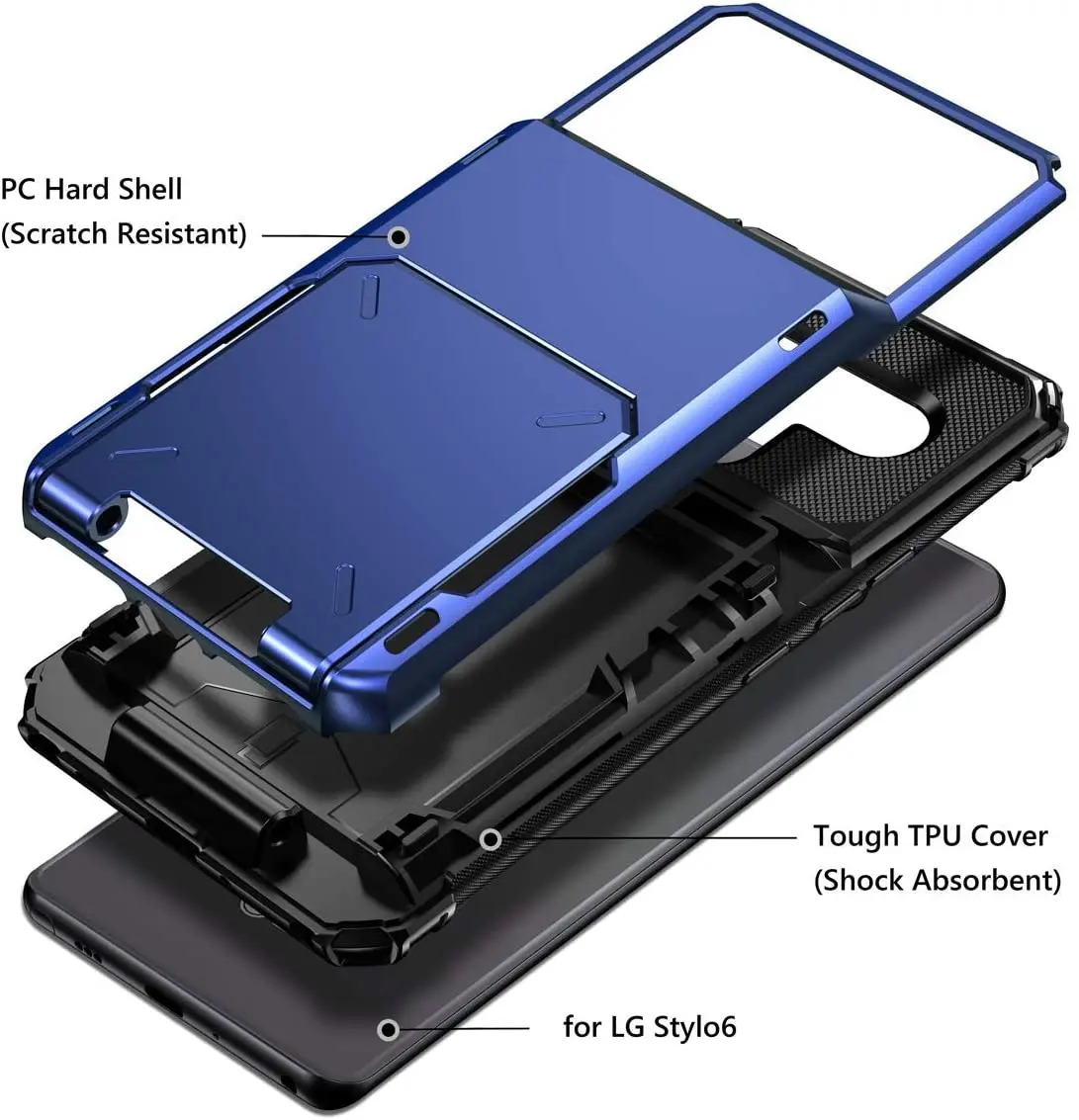 Чехол с откидной крышкой и отделением для карт Stylo 6 чехол-кошелек в деловом стиле