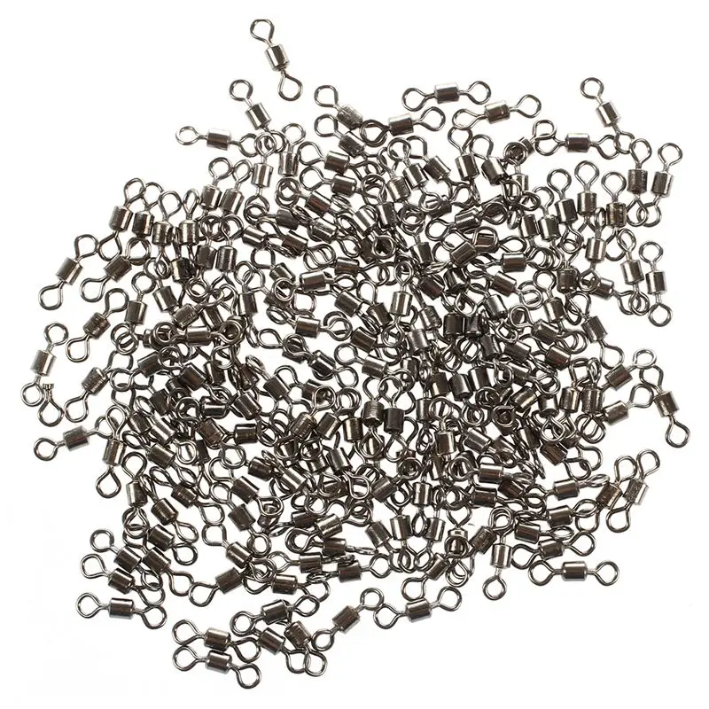 200 шт морские рыболовные снасти Вертлюги крючки снасть Размер 6 # | Спорт и