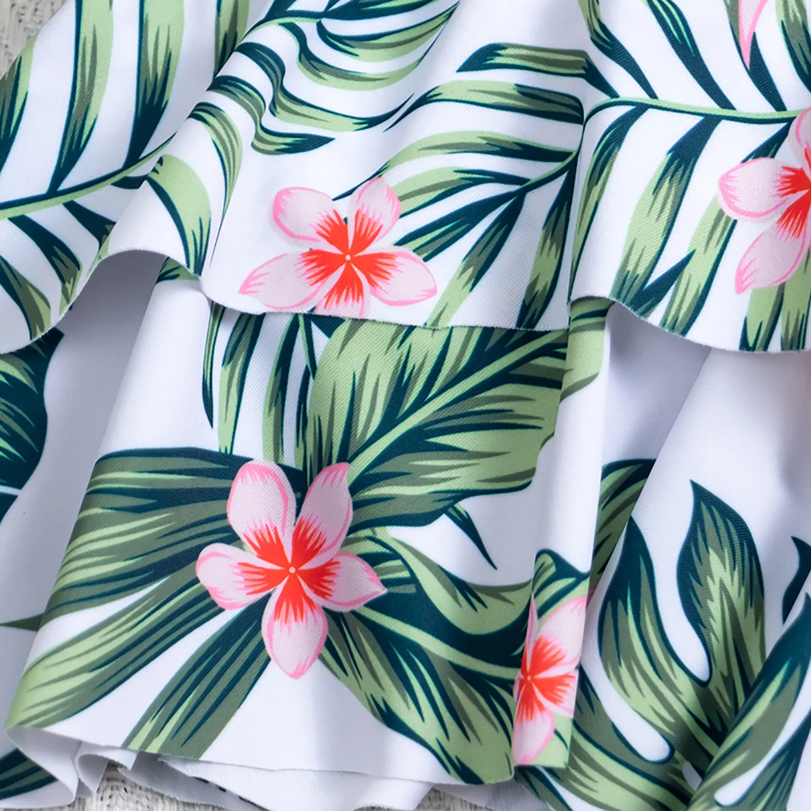 

2021trajes de bao mujer Women's new fashion tube top sexy split printing open back bikini swimsuit ropa mujer