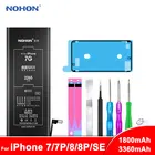 Аккумулятор NOHON для Apple iPhone 7 8 Plus 7Plus 8 Plus SE, сменная батарея для телефона iPhone 7, максимальная емкость батареи + Бесплатные инструменты