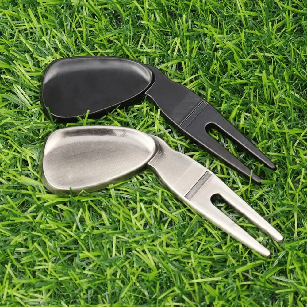 

Standard Golf Ball Marker One-piece Molding Golf Pitchfork Compacted Versatile Universal Golf Divot Repair Tool