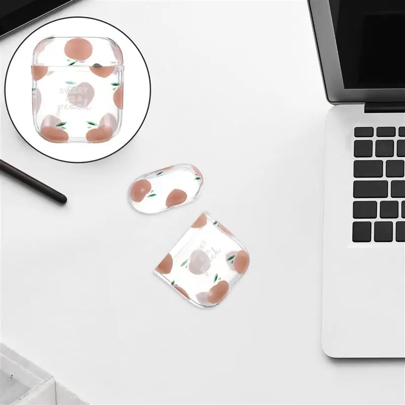 

1Pc Earbuds Cover Plastic Cover Protective Cover Compatible for AirPods 1/2