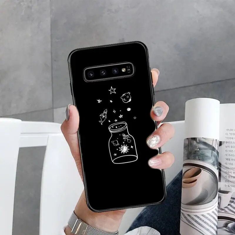 

Black and white lines Phone Case For Samsung Galaxy S7 S8 S9 S10 S10e S20 s21 s30 plus lite Ultra 5g