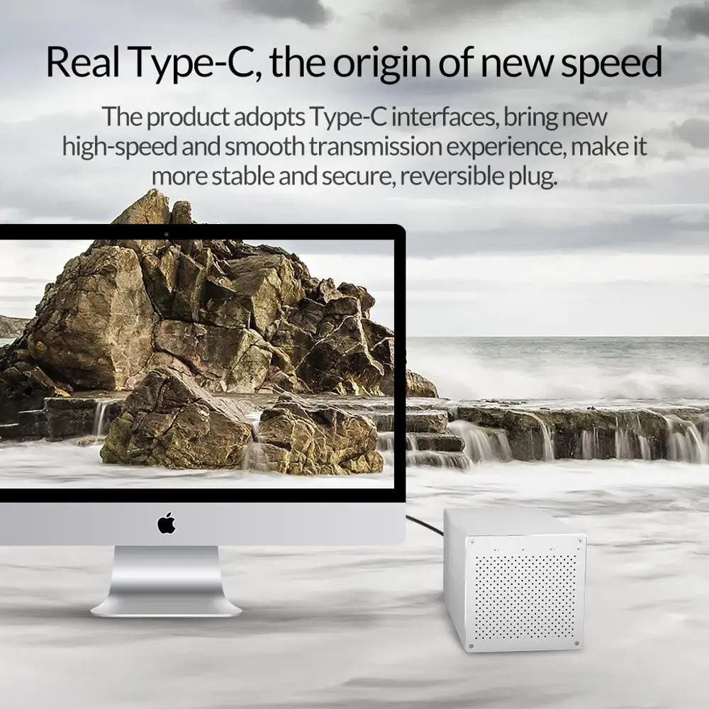 ORICO 3.5 inch 4 Bay SATA to USB C 3.0 HDD Enclosure Support 4*10TB Hard Drive Case 5Gbps High Speed Type-C HDD Docking Station