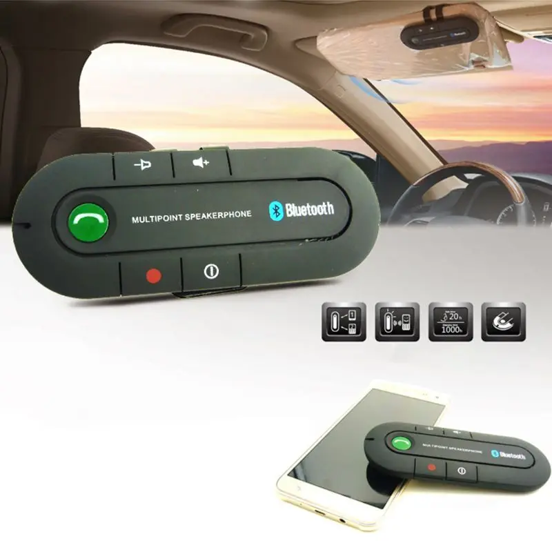 1 комплект автомобильный козырек бортовой Bluetooth громкая связь Автомобильный Bluetooth телефон Bluetooth Hands Free Портативный беспроводной Bluetooth