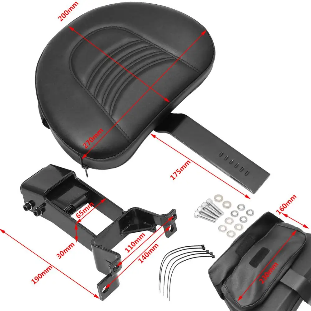Съемная регулируемая штепсельная спинка для водителя + монтажный комплект Chief