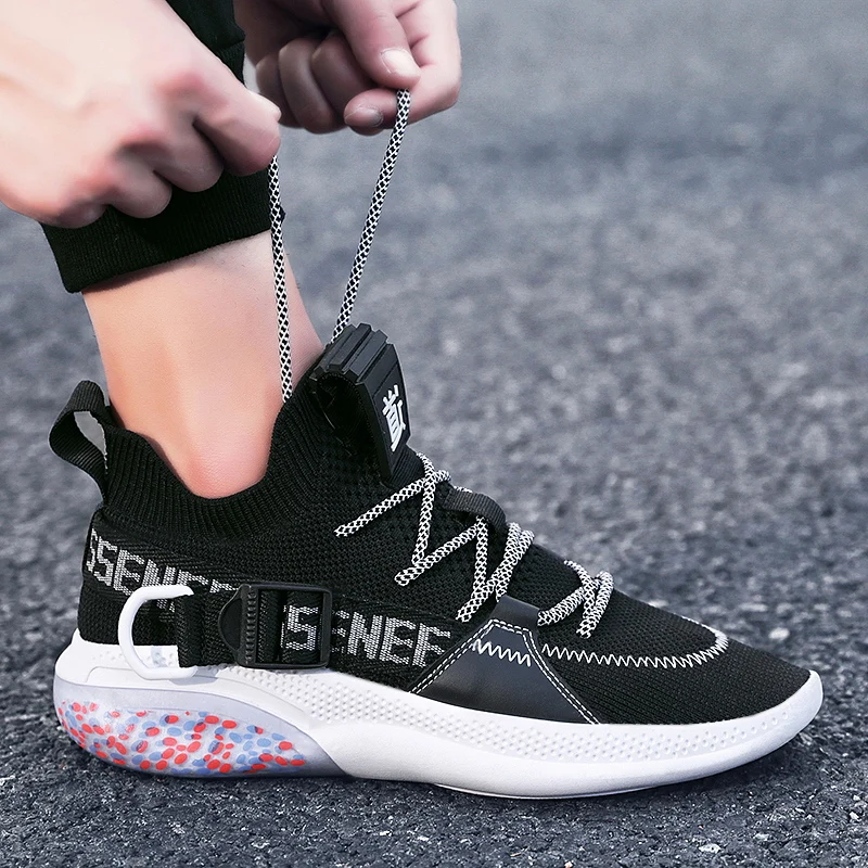 

New Men Sneakers Mesh Breathable Shoes Male Lace Up Non-slip Men Low Tenis Sneakers Casual Mens Shoes Zapatos de hombre