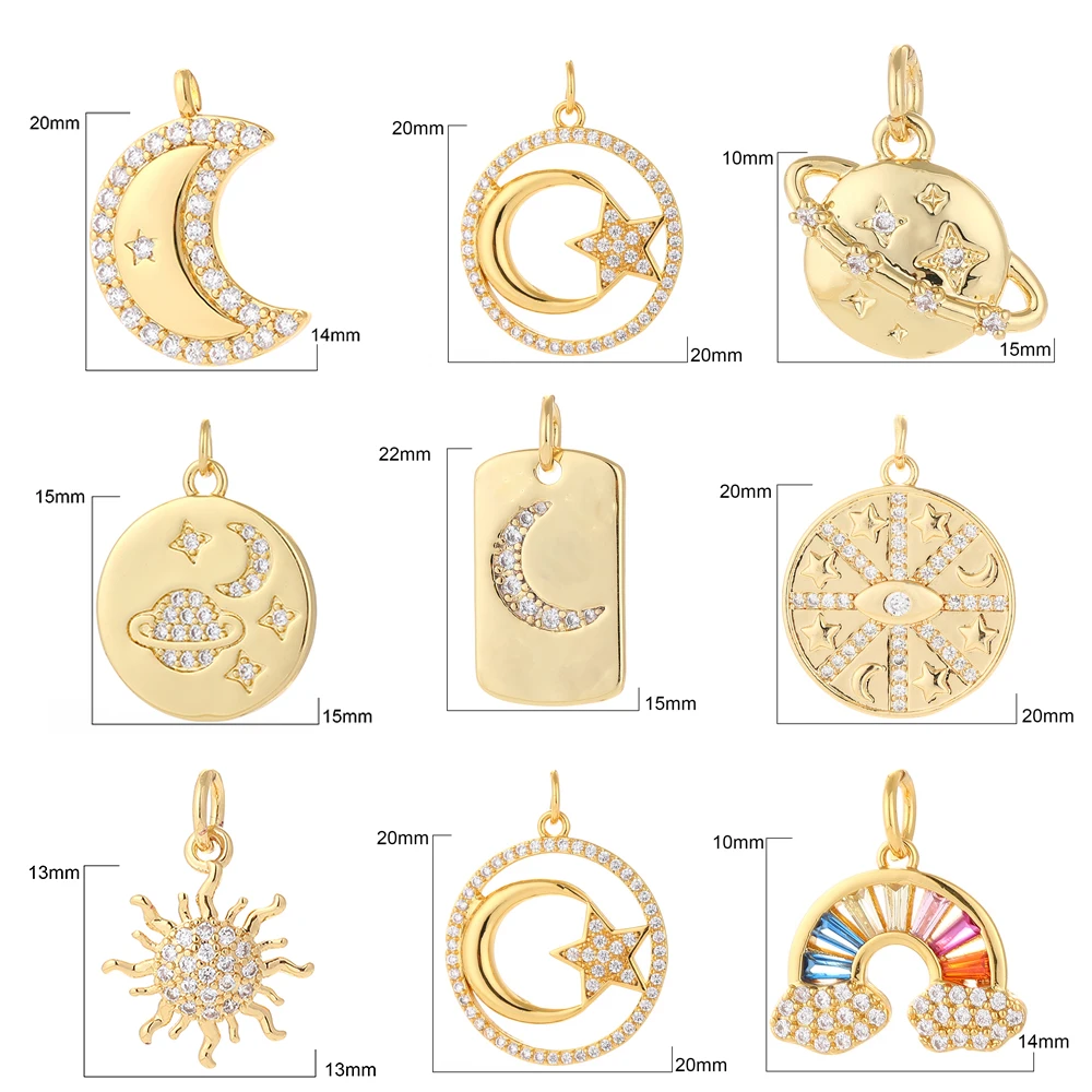 Подвеска в виде Луны для изготовления ювелирных изделий сделай сам винтажное