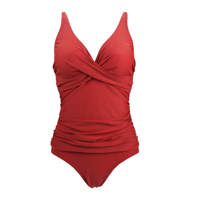 Для женщин размера плюс двойной плечевой ремень плиссированное платье с