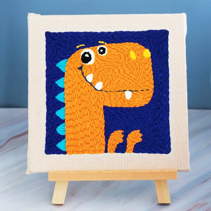 Набор для вышивания с милыми животными сделай сам игла рамкой ручная работа