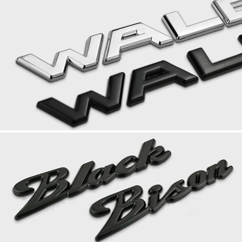 1 шт. 3D металлический WALD черный Bison автомобиль боковое крыло задний багажник