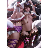 sexy bells and flower girls posters print custom japanese anime game wall art picture canvas painting for living room decoration