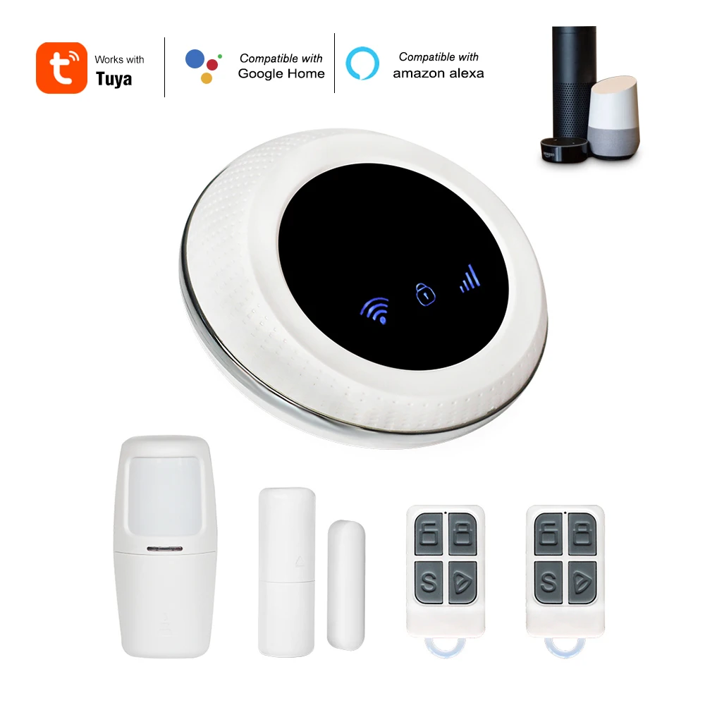 Tuya Smart WI FI GSM хост устройства сигнализации 433 МГц детекторы PIR приложение