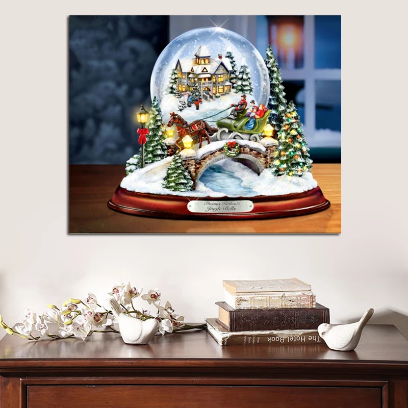 5D Diy Алмазная Картина Вышивка крестом Рождественский Снеговик декор из алмазной