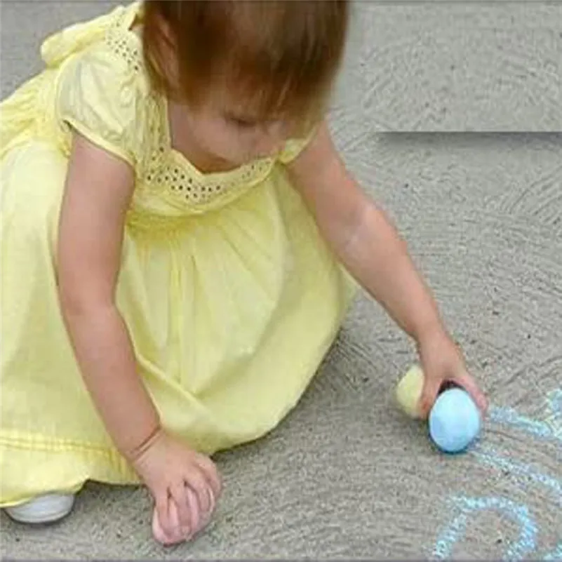 В форме яйца беспыльная цветная меловая ручка для рисования мелков и письма