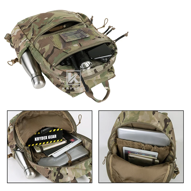 Тактический рюкзак KRYDEX 14L тактический уличный для повседневного ношения легкий