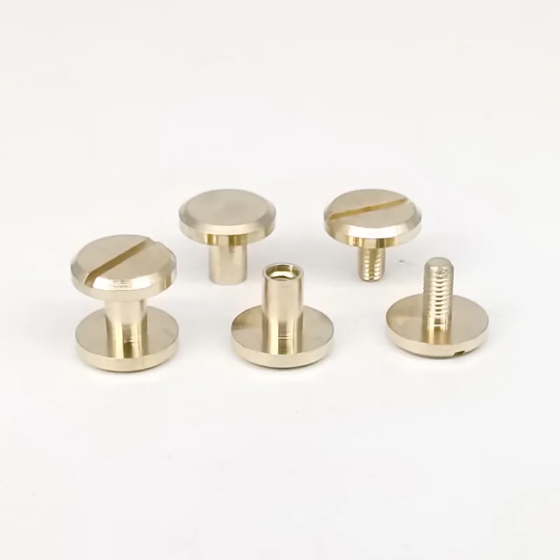 5/10/ 20 Pcs 4-15mm*10mm Plane Pure Copper Luggage Leather Metal Craft Solid Screw Nail Rivet Belt/Strap Rivets Accessories DIY | Дом и сад