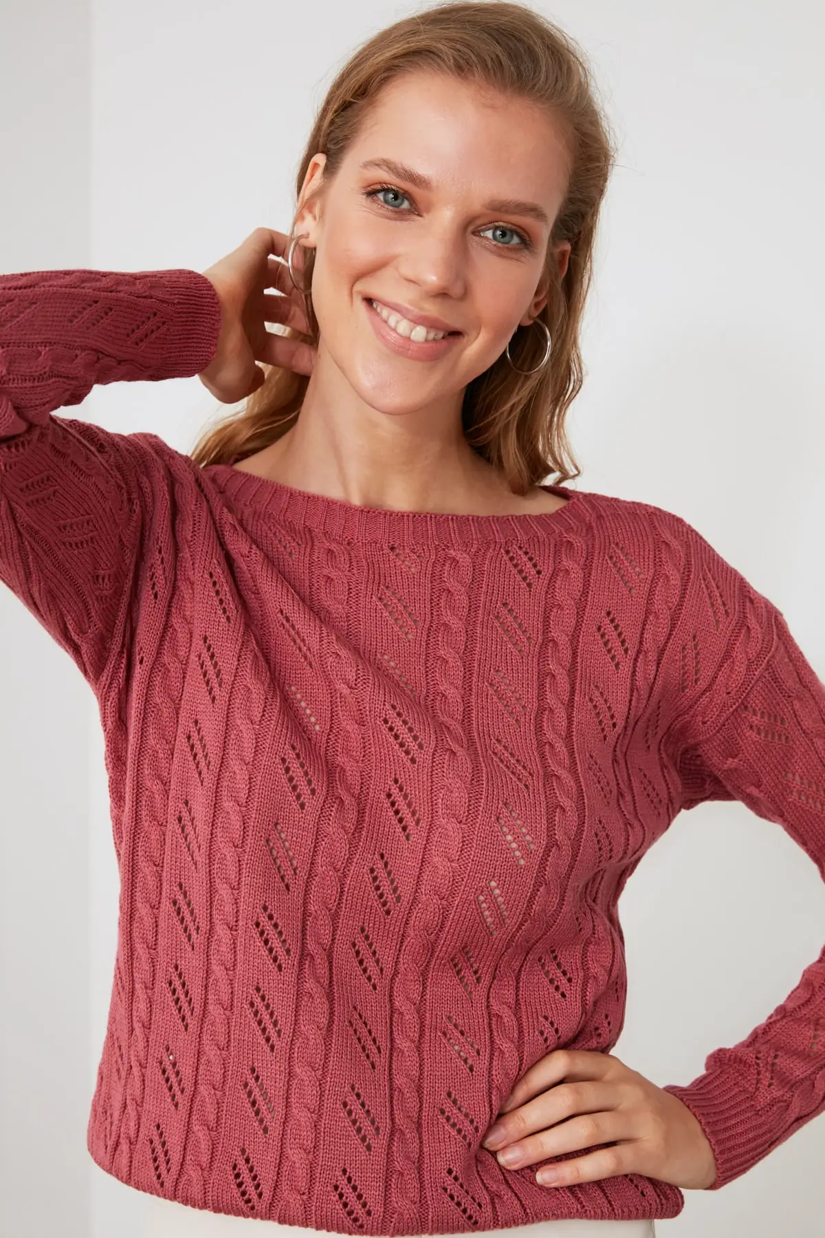 

Trendyol Cellular Knitwear Sweater TWOAW21KZ2049