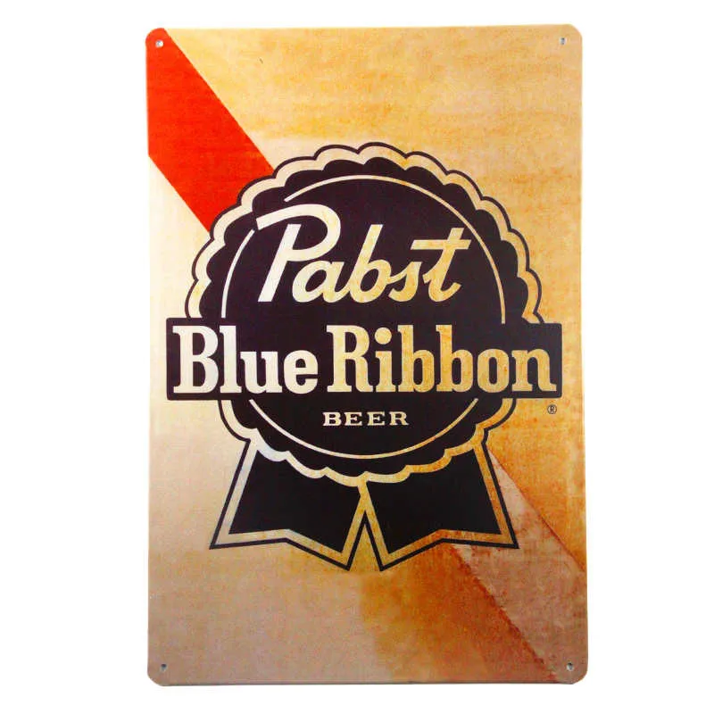 Пабст голубая лента пиво оловянный знак классические настенные Арт Декор
