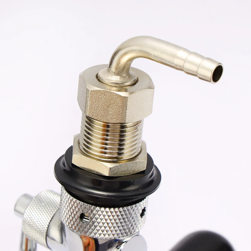 

G5/8 Stainless Steel Draft Beer Faucet Adjustable Kegerator Shank with Flow Controller Tap Dispenser Barware Homebrew Tools