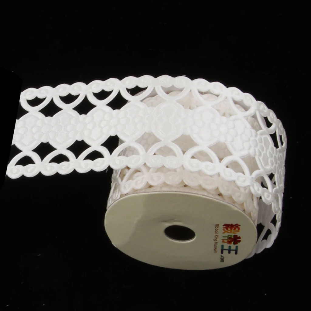 38mm 2pcs Yards Lace Fabric Trim Ribbon Tape Set Self Adhesive DIY Craft Scrapbooking Decorative | Дом и сад