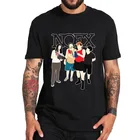 Мужская футболка с круглым вырезом NOFX, из футболка классная хлопка, с рисунком в стиле панк-рок, летний топ Европейского размера, 100%