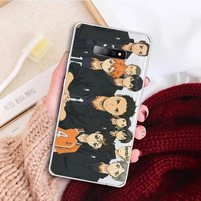 

Haikyuu anime Phone Case Clear Transparent for samsung A 21s 50 71 S 8 9 20 note 10 20 plus ultra