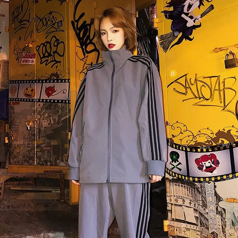 Куртка-бомбер в стиле Харадзюку Женское пальто большого размера 2019 женская