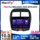 NaviFly 6 ГБ + 128 Гб QLED 1280*720 4G Android10 для Mitsubishi ASX 1 2010 -2016 автомобильный радиоприемник с навигацией gps плеер 8 ядер DSP carplay