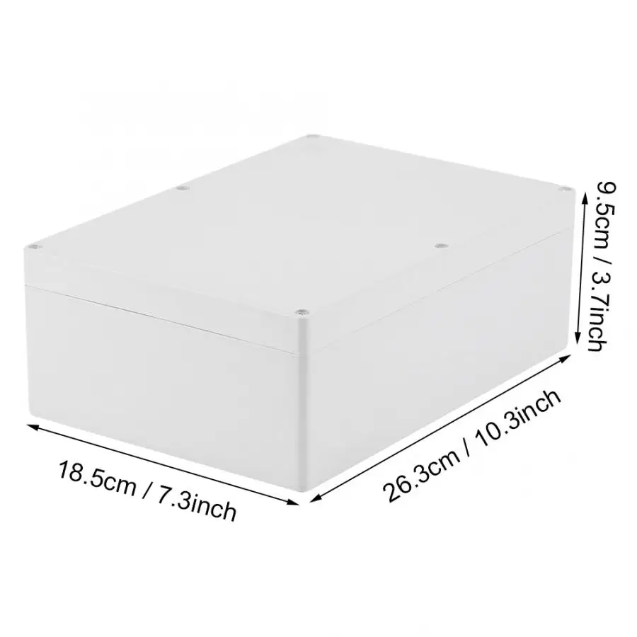 Водонепроницаемый белый пластиковый корпус проект Чехол DIY Распределительная