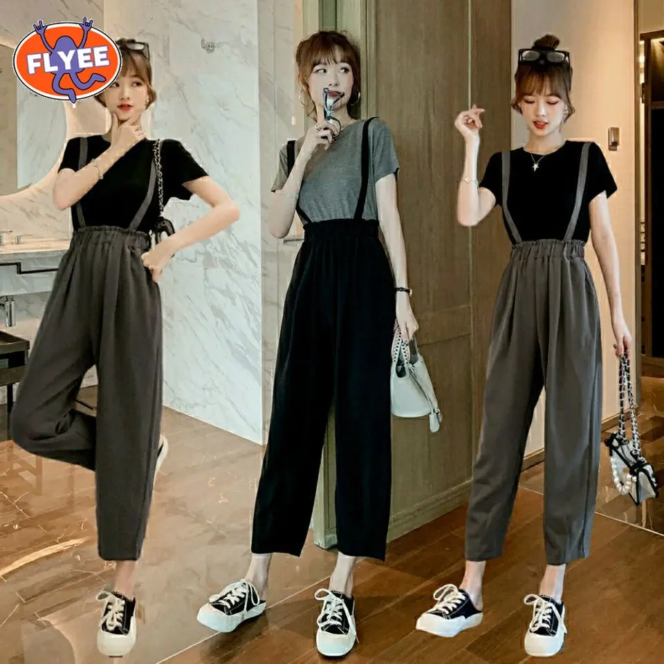 

Women Elegant Overalls High Waist Jumpsuit Suspenders Casual Loose Pants Trousers Women Loose Jumpsuit Casual Solid Bib Overalls