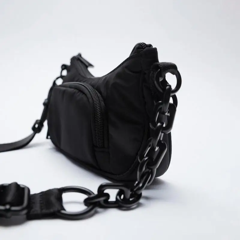 

Casual Nylon Chains Crossbody Bags for Women Brands Hobo Women's Shoulder Bag Designer 2-piece Set Women's Bag Composite Bags