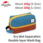 Дорожная двухслойная сумка для хранения Naturehike, портативная Водонепроницаемая уличная сумка для сухой и влажной стирки