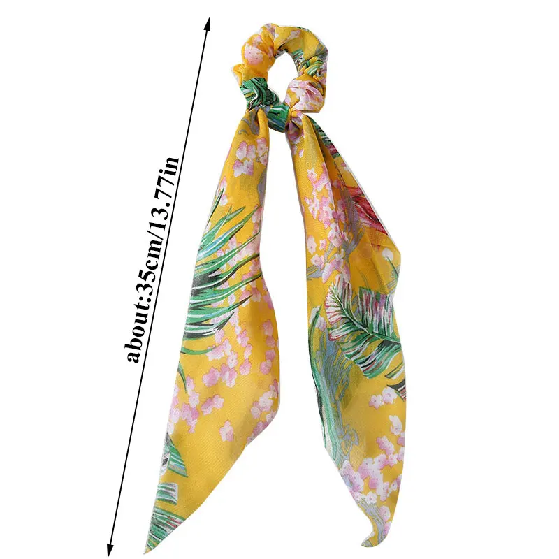 

Sweet Flowers Scrunchies Ponytail Holder Hair Tie Rubber Band Women Girls Hair Accessories Elastic Hair Rope Floral Headwear