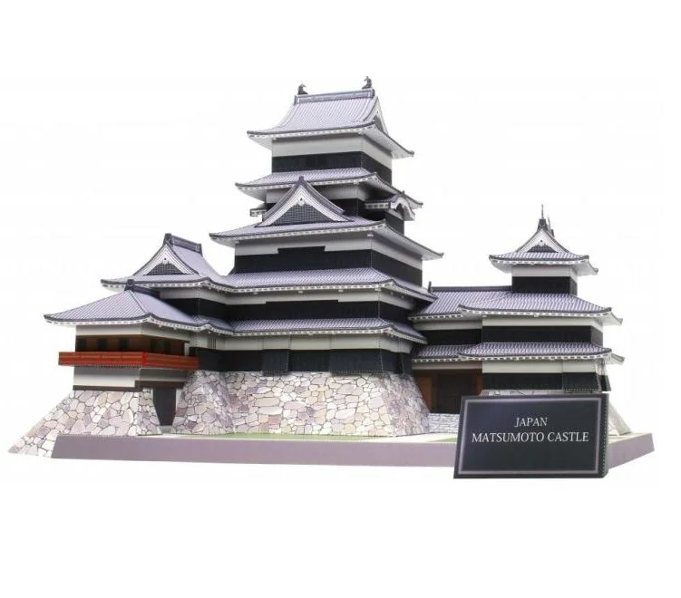 

Candice guo! 3D пазл, бумажная модель, игрушка «сделай сам», японский замок Мацумото, знаменитая архитектура, ручная работа, подарок на день рожден...