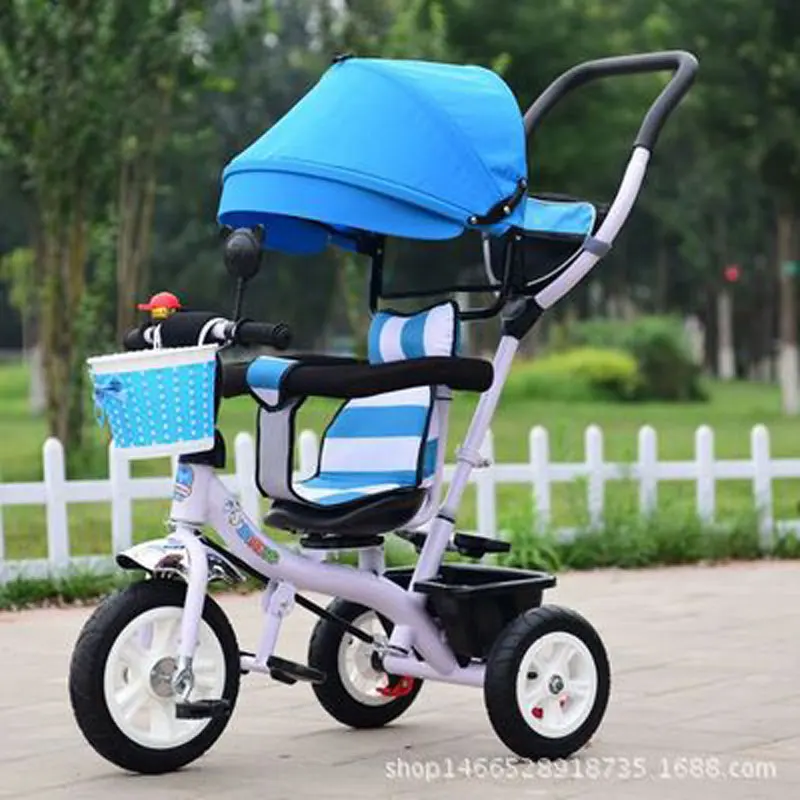 Вращающееся детское сиденье трехколесный велосипед детская коляска с 3 колесами