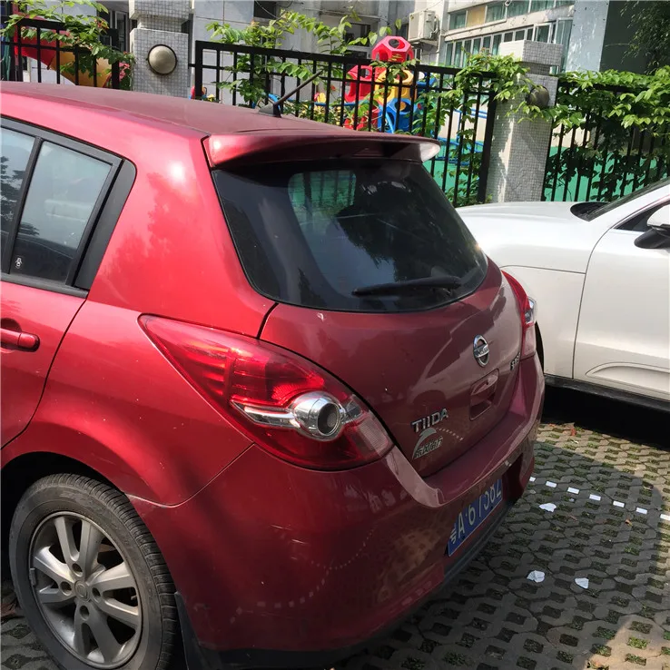 Спойлер для Nissan Tiida высококачественный спойлер из АБС-материала заднего крыла